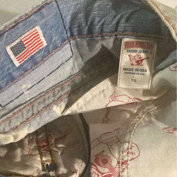 Rare! NWT’s! 🇺🇸Ricky Super T in “AZUL SAIL AWAY” wash True Religion size 30x34 - Picture 7 of 16